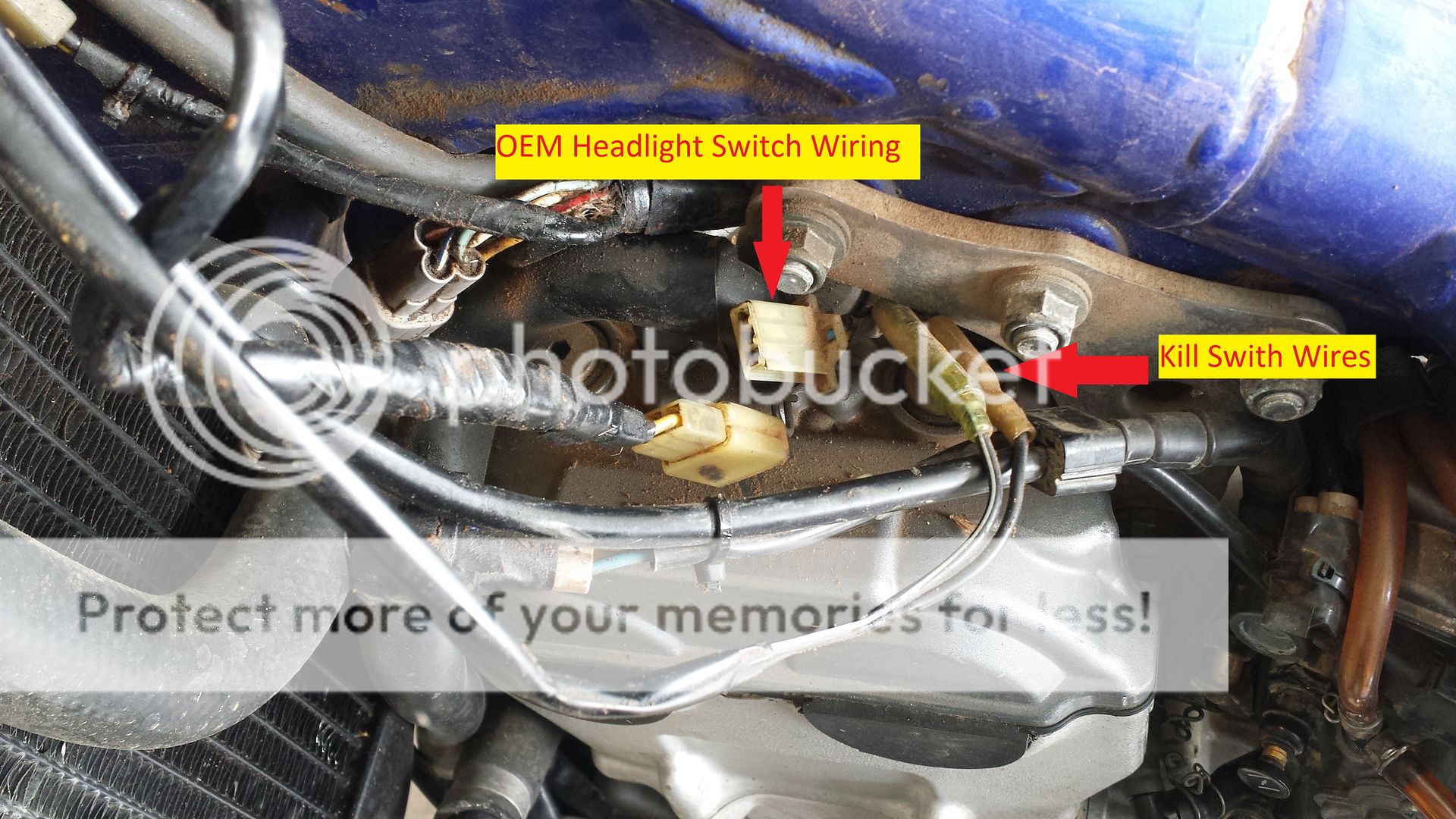 wr400f headlight wiring wiring diagram Headlight Wiring for Ford Mustang wr400 street legal conversion project \\ wr400f headlight wiring